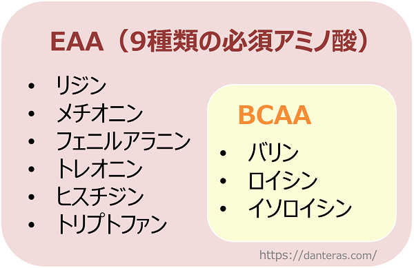 EAAとBCAAの関係性